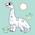 Mes premiers coloriages sans dépasser Les dinosaures Fleurus