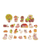 Magnets en bois 24 pcs Ferme animaux Janod