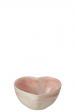 Bol Coeur Porcelaine Blanc/Rose Medium Jolipa