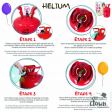 Bouteille d'hélium jetable - 0.2 m3 (capacité 30 ballons)