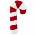 Coussin sucre d’orge rouge et blanc 48 cm – décoration de Noël