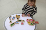 Blocs de construction en bois rainbow - 24 pièces - TicKit