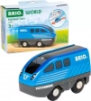 Circuit de train en bois - BRIO World Locomotive à rétrofriction
