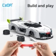 CADA - Voitures 1:20 - Smart Chassis Pininfarina-H2 Speed C51090W 296 pièces Compatible Lego