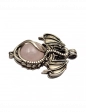 Pendentif dragon quartz rose sphère 4,5cm