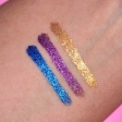 Pack 3 Eyeliners Pailletés: Bleu Électrique, Or Métallique et Violet – 3 couleurs scintillantes SI Si la Paillette