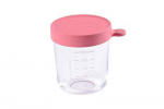 Pot en verre 250 ml rose foncé Beaba