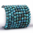 Bracelet boule 8mm CHRYSOCOLLE PÉROU AAA - CAN