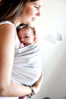 Porte-bébé RING SLING MARU Gris