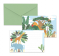 C&L Carton invitation - lot de 8 - Animaux de la Savane