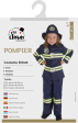 Ptit Clown déguisement pompier enfant 5-6 ans fête déguisée enfant