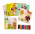 Coffret créatif, Pâte à modeler et gommettes La ferme