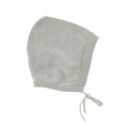 Bonnet tricoté coton bio et soie Garden Explorer Aqua gris Lassig