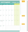 Memoniak Pad aimanté calendrier mensuel. 12 mois : septembre 2025 - août 2026 Edition 2025 - 2026