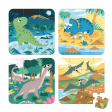 4 puzzles dinosaures (6-9-12-16 pcs) Janod 