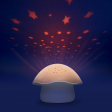 Projecteur d’étoiles Champignon Pabobo