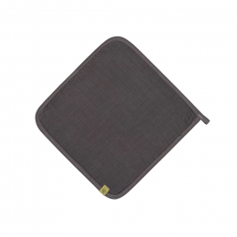 Débarbouillette en gaze de coton Anthracite - Lassig