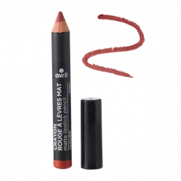 Crayon rouge à lèvres mat Acajou Bio - Avril
