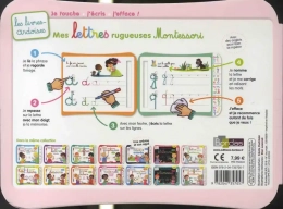Mes lettres rugueuses Montessori - Avec un feutre effaçable - Album Bordas