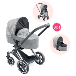 Landau 3 en 1 Cybex Priam Gris pour poupons 36 / 42 / 52 cm Corolle