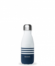 Bouteille Isotherme 260ml marinière bleu Qwetch