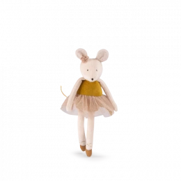Petite peluche Souris or La petite école de danse Moulin roty