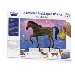 Pochoirs artistiques géants "Les chevaux" - crealign