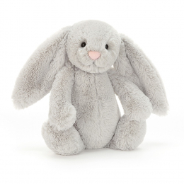 Doudou peluche Bashful Lapin Silver 31cm Jellycat