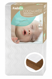 Matelas lit bébé en Coco latex - 60X120 - Kadolis