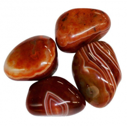 Pierres roulées cornaline naturelle 'A' 10gr à 14gr