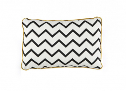 Coussin Jack 34x23 Zig Zag black - Nobodinoz