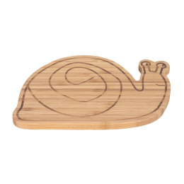 Planche en bois petit déjeuner Escargot Lassig
