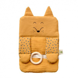 Jeu d'éveil en coton bio GOTS Renard aPuntBarcelona