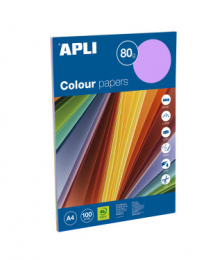Papier couleurs intenses assorties A4 100 feuilles Apli