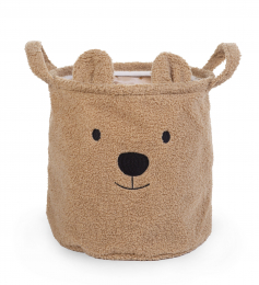 Panier de rangement Teddy brun 30X30X30 cm Childhome