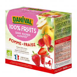 Danival Poki compote Pomme Fraise 4x90g