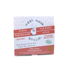 Crème hydratante solide peau mixte Wash wash cousin