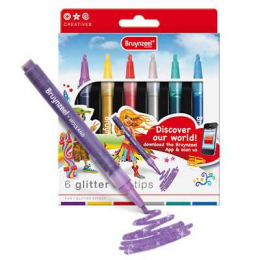 6 feutres à paillettes - Bruynzeel