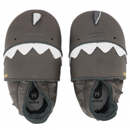 Chaussons en cuir soft soles Requin Bobux