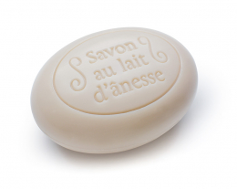 Savon au lait d'ânesse ovale avec corde 200g Anes&Sens