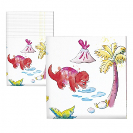 C&L Serviette - lot de 20 - dinosaures