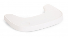 Tablette de chaise haute Evolu Blanc + couverture en silicone Childhome