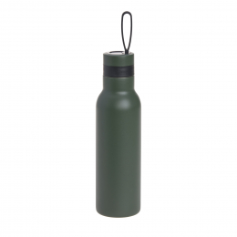 Gourde à double paroi en acier inoxydable 500 ml - BOLD, vert olive foncée Lassig