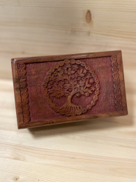 Boîte à Bijoux Bois Arbre de Vie 20cm