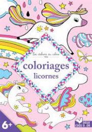 Coloriages licornes Deux coqs d'or