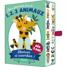 Mon premier jeu de 1,2,3 animaux Auzou