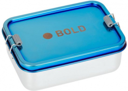 Boite à goûter inox Adventure Bold bleu violet Lassig
