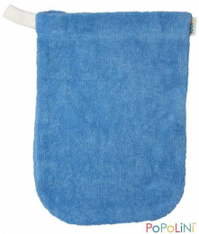 Gant de toilette bleu ciel - Popolini