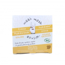 Crème hydratante solide peau sèche Wash wash cousin