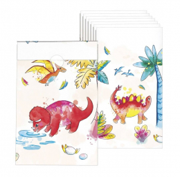 C&L Sachet - lot de 8 - dinosaures
